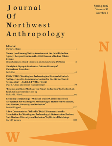 Journal of Northwest Anthropology, Thornton, Gordner
