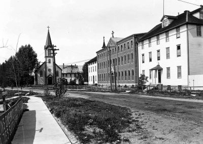 Holy Childhood School and Dorm (Circa 1900). Courtesy of Little Traverse Bay Bands of Odawa Indians Archives.