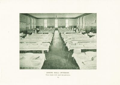 Interior of the Dining Hall, c. 1895. Courtesy of Dickinson College Archives & Special Collections