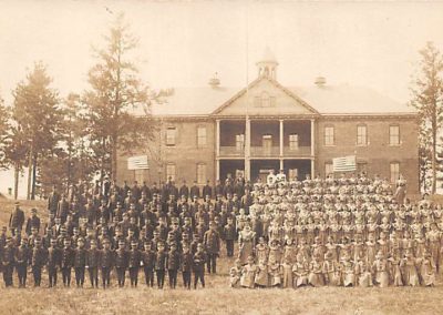 Students at Mt. Pleasant School (Postcard), 1909. Courtesy of Little Traverse Bay Bands of Odawa Indians Archives.